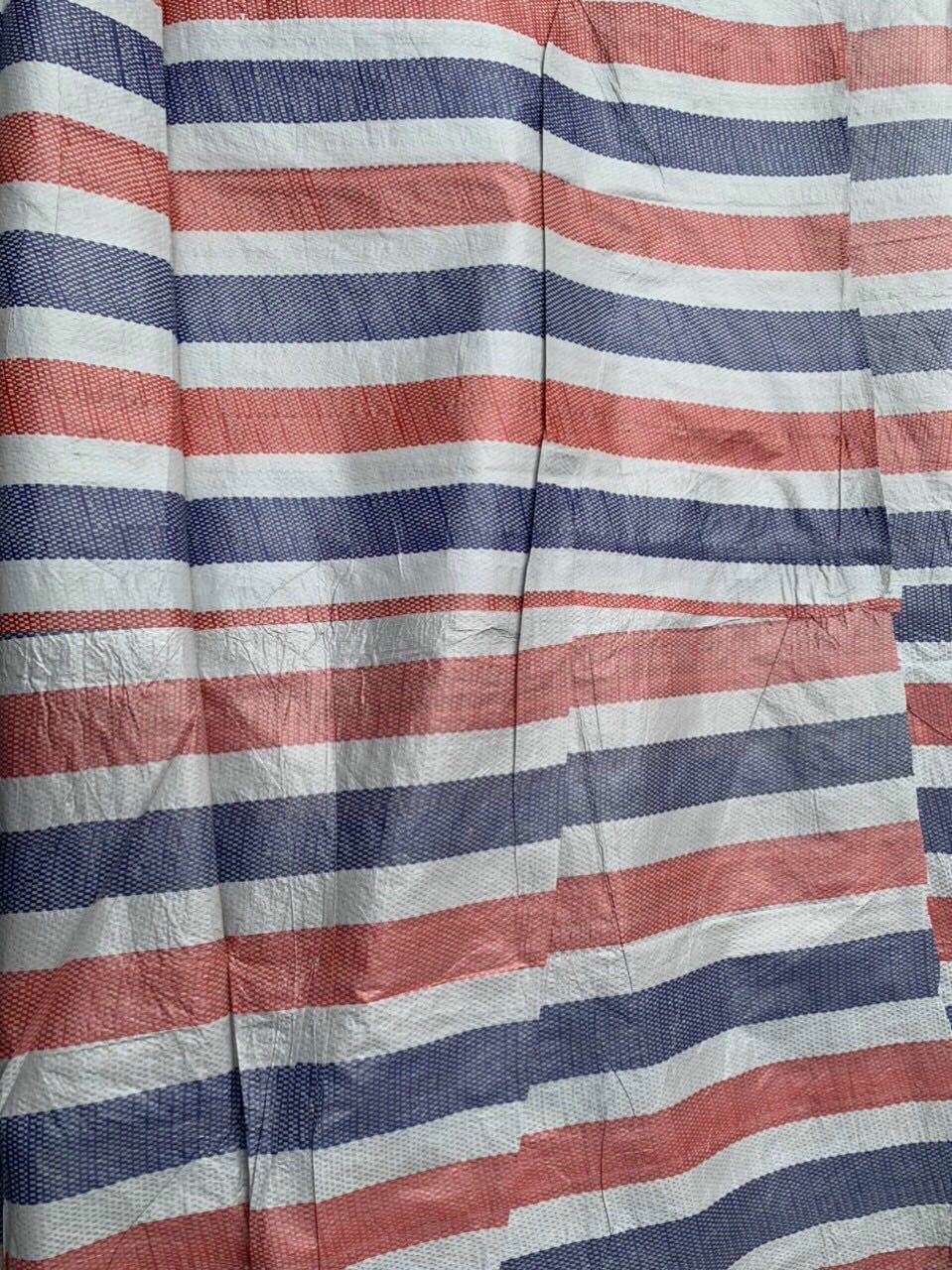 Bạt dứa kẻ sọc 3 màu che nắng mưa ngoài trời