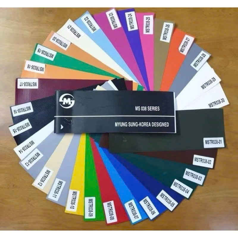 Mã màu bạt nhựa PVC Hàn Quốc Mã màu bạt nhựa PVC Hàn Quốc