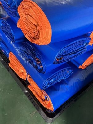 Bạt xanh cam định lượng 200g/m²