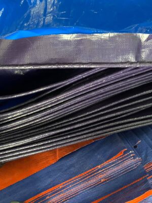 Bạt xanh cam định lượng 170g/m² may ép theo yêu cầu