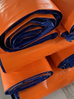 Bạt xanh cam định lượng 150g/m²