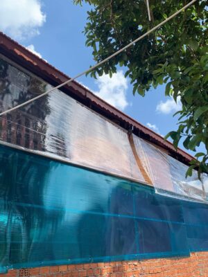 Bạt nhựa PVC trong suốt tự cuốn
