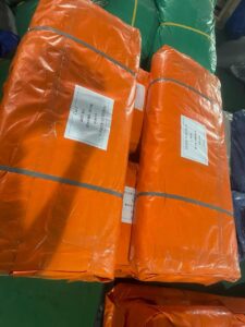 Bạt nhựa xanh cam 2 da ở Mỹ Đức