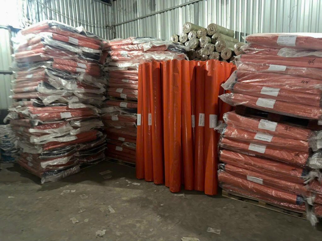 Xưởng cung cấp Bạt xanh cam định lượng 200g/m² giá rẻ toàn quốc