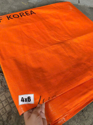 Tấm bạt nhựa xanh cam Hàn Quốc