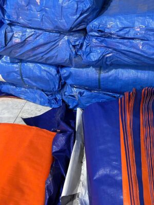 Bạt xanh cam định lượng 150g/m²