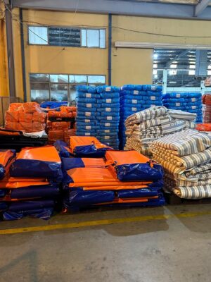 Xưởng cung cấp Bạt xanh cam Xưởng cung cấp Bạt xanh cam định lượng 150g/m² giá rẻ toàn quốc lượng 170g/m² giá rẻ toàn quốc