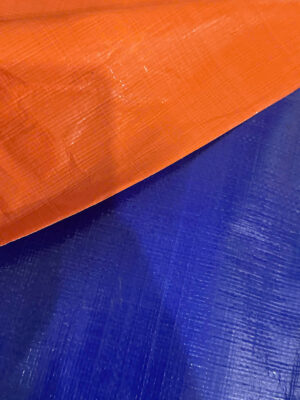 Bạt xanh cam định lượng 200g/m² may ép theo yêu cầu