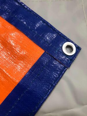 Bạt xanh cam định lượng 200g/m² may ép theo yêu cầu