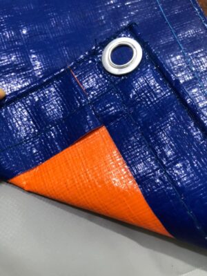 Bạt xanh cam định lượng 150g/m²