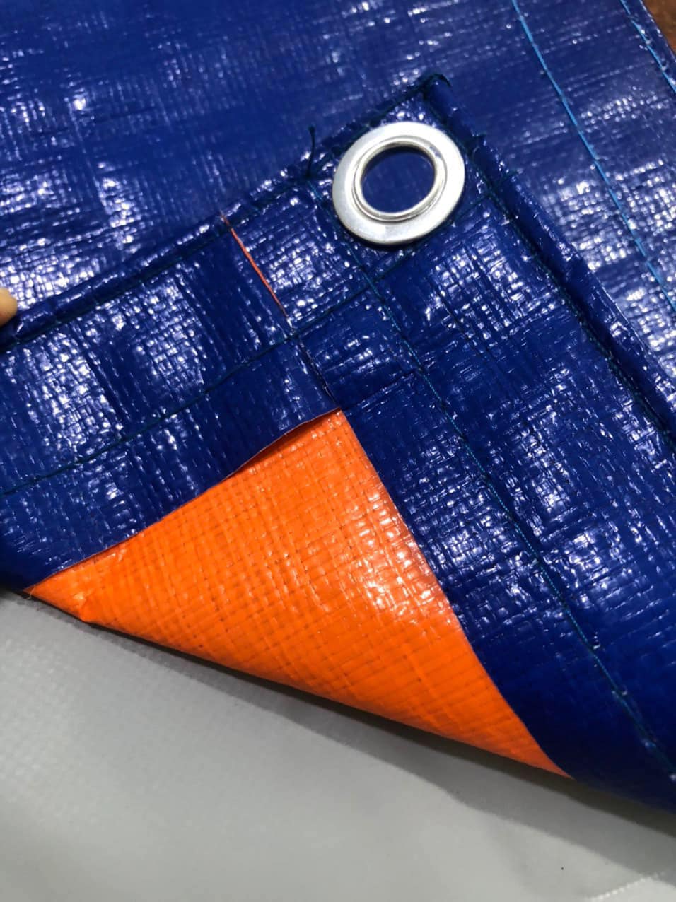 Bạt xanh cam định lượng 150g/m² Bạt xanh cam định lượng 150g/m²