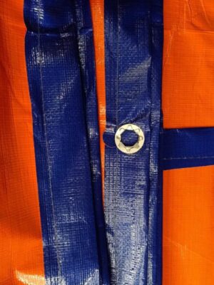 Bạt xanh cam định lượng 150g/m² may ép theo yêu cầu