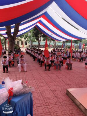 Bạt dù sự kiện che nắng sân trường