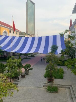 Bạt che nắng sân trường học ngoài trời