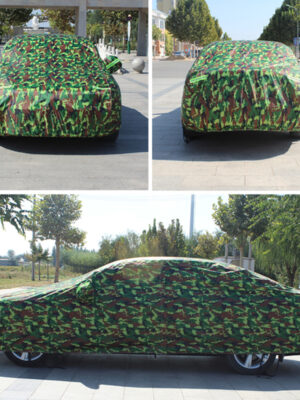 Vải rằn ri quân đội che phủ ô tô