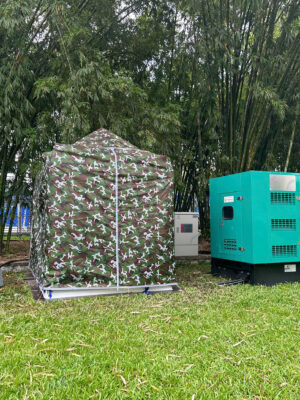 Ứng dụng vải rằn ri quân đội che nắng mưa