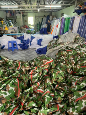 Xưởng may vải bạt dù quân đội giá rẻ toàn quốc